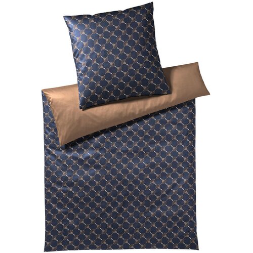 Joop! OBOJESTRANSKA POSTELJNINA Cornflower Double 140/200 cm mako saten modra Slike