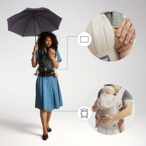 Kinderkraft NOSILJKA ZA BEBU CARRYBEE GREY Slike