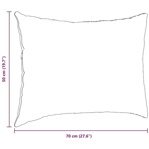 VidaXL jastučići za sofu 2 pcs ružičasta 70 x 50 cm tkanina Slike