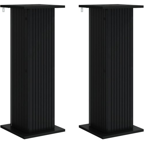  Stalak za biljke 2 pcs Crna 30,5 x 30 x 80,5 cm Slike