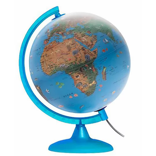  Globus Arca, 25 cm, z lučko, angleški