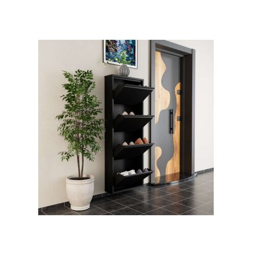 Hanah home Cipelarnik, 50x136x15 cm, Crni Slike