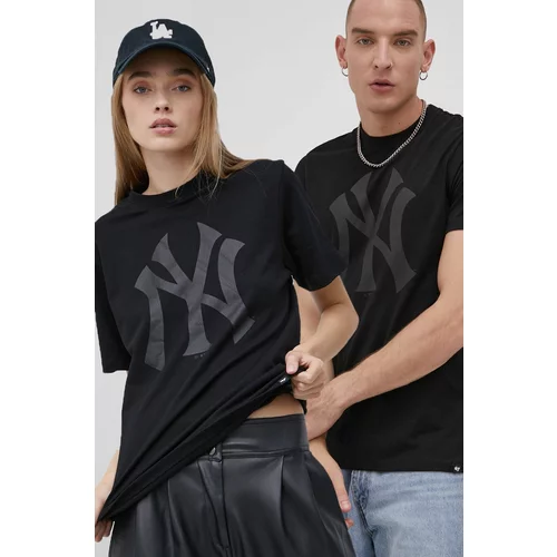 47 Brand Pamučna majica MLB New York Yankees boja: crna