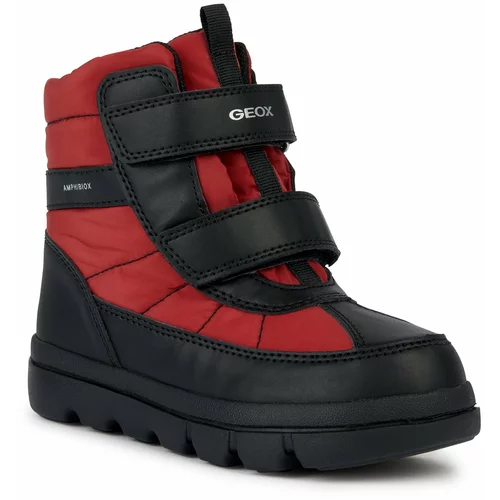 Geox Škornji za sneg J Willaboom Boy B Ab J36LFB 0FU54 C0020 S Red/Black