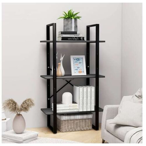 Regal s policami siv 60x30x105 cm iverna plošča Cene