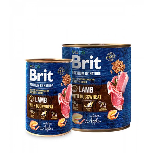 Brit Premium by Nature Lamb with Buckwheat - vlažna hrana za odrasle pse sa jagnjetinom i heljdom (400g, 800g) 800g Cene