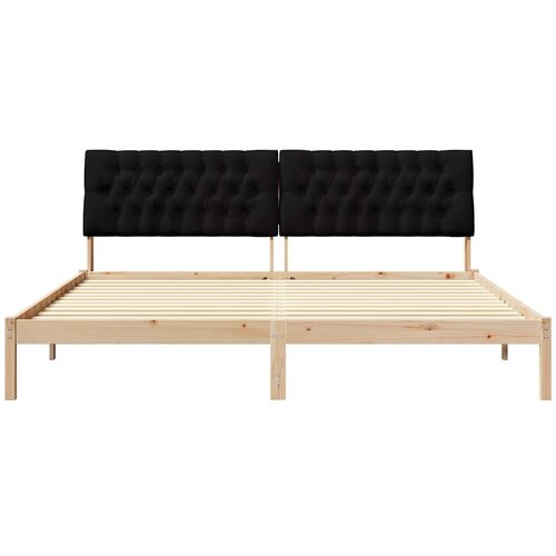  Krevetni okvir s tapiciranim uzglavljem Smeđa 200 x 200 cm Slike