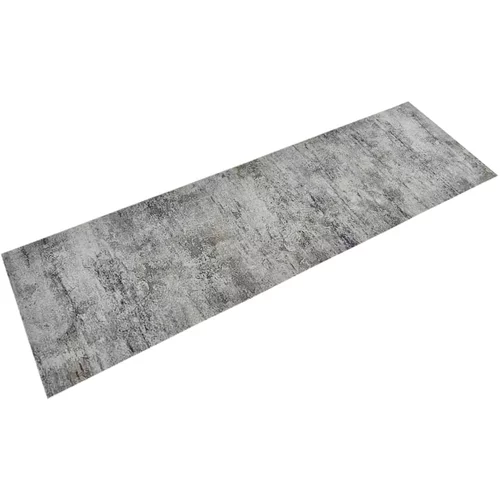 Kuhinjski tepih perivi s uzorkom betona 60 x 180 cm baršunasti