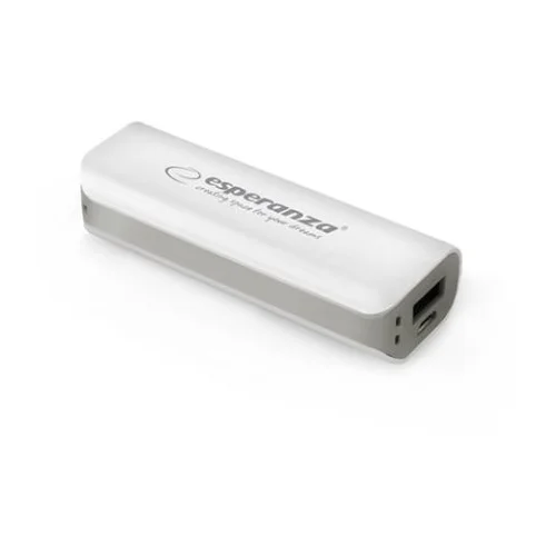 Powerbank ESPERANZA JOULE, 2200mAh, WHITE/GREY, EMP103WE