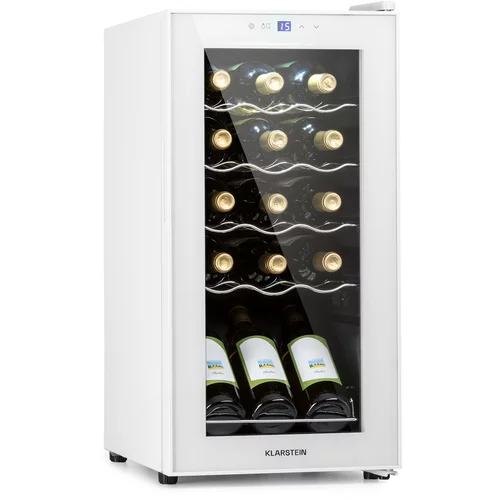 Klarstein Shiraz 15 Slim Uno, hladnjak za vino, 44 L, touch screen, 135 W, 5 – 18 °C, crna