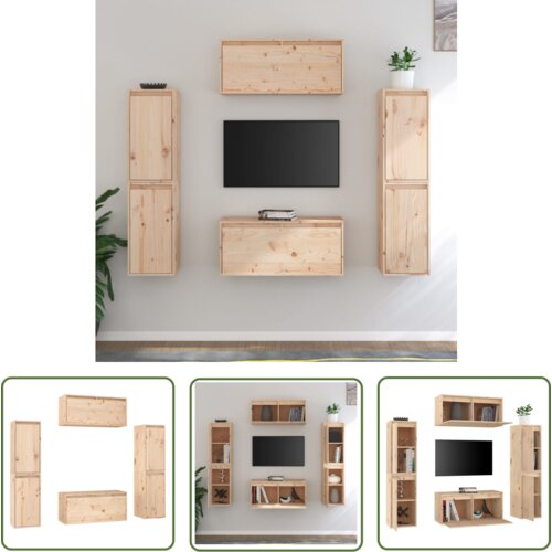 The Living Store TV omarica 6 kosov trdna borovina - TV Omarica, (21738332) Cene