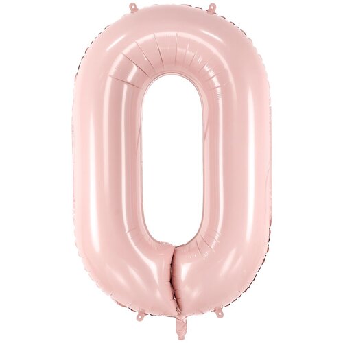 PARTY DECO folija balon številka ''0'',72cm, svetlo roza Cene