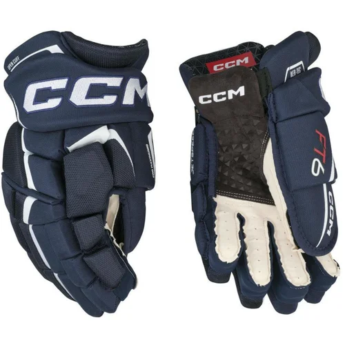 CCM Hokejske rokavice JetSpeed FT6 Senior, modro-bele, velikost: 13, (20781791)