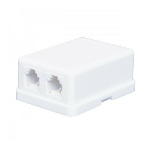Nazidna razvodna elit+ nazidna razvodna kutija za tel.kabl 2 utičnice 6p/4c samolepiva bela ( EL9026 ) Cene