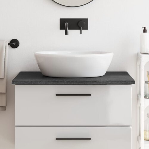  Kopalni&amp;scaron;ki pult temno siv 80x50x2 cm obdelan trden les Slike