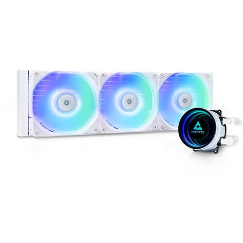 Chieftec CLC-360-RGB-W computer cooling system Computer case All-in-one liquid cooler 12 cm White Cene