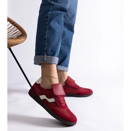 Gemre Red low lace-up sneakers Edelmira Cene