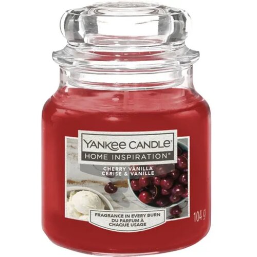 Yankee Candle Home Inspiration sveča v kozarcu Cherry Vanilla - Small Cene