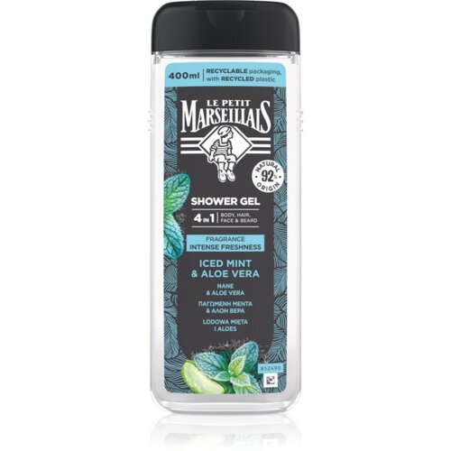 Le Petit Marseillais Iced Mint & Aloe Vera gel za prhanje 4 v 1 za moške 400 ml Cene