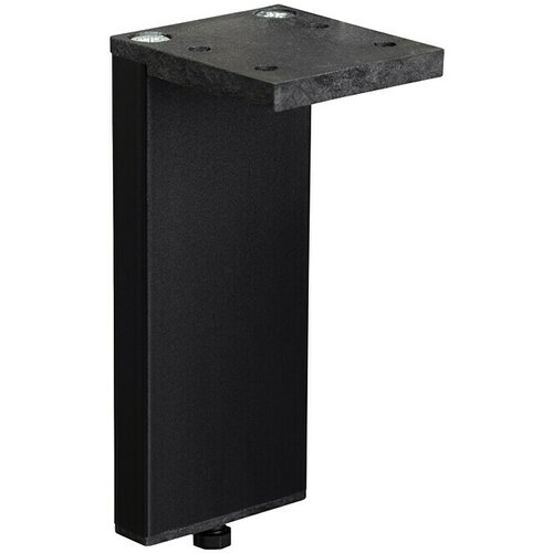 WALTECO Noga za pohi&amp;scaron;tvo (Do x &amp;Scaron; x V: 4 x 0,1 x 10 cm, Nosilnost izdelka: 100 kg, Aluminij, Črna) Slike
