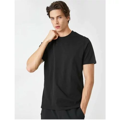 Koton Men's T-shirt Black 3sam10183hk