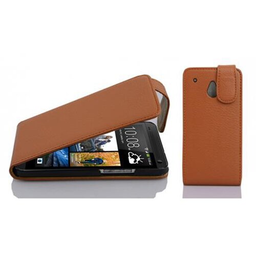 Cadorabo Ohi&scaron;je, združljivo z HTC ONE M4 MINI v sedlo rjave barve - Za&scaron;čitni ovitek v obliki flipa iz teksturiranega umetnega usnja, (20559305) Cene