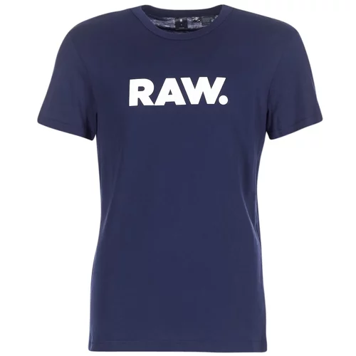 G-star Raw Majice s kratkimi rokavi HOLORN R T S/S Modra
