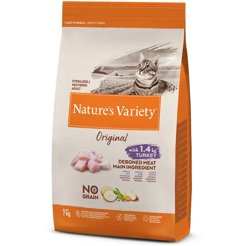 Nature's Variety Original No Grain Sterlised puretina - 2 x 7 kg