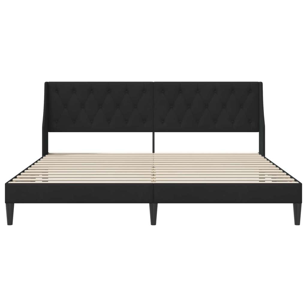  Okvir za krevet s uzglavljem Crna 200 x 200 cm Bar&amp;scaron;un - Crna 200 x 200 cm Slike