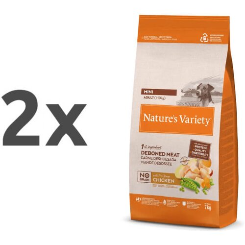 Nature’s Variety Nature's Variety No Grain Dog Mini Adult - pi&scaron;čanec 2 x 7 kg Cene