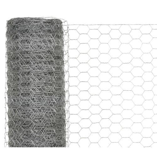  Mrežna ograda od pocinčanog čelika za koko&amp;scaron;i 25 x 1,2 m srebrna Slike