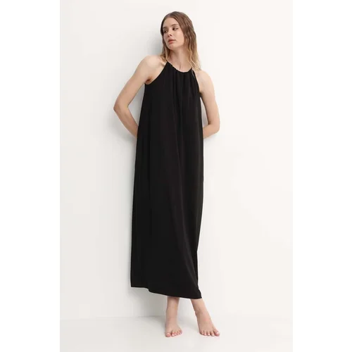 Max Mara Beachwear Haljina boja: crna, midi, širi se prema dolje