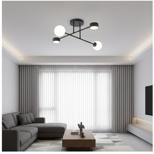  plafonski luster holon 2xG9/8W/230V + 2xGX53/12W crni Cene