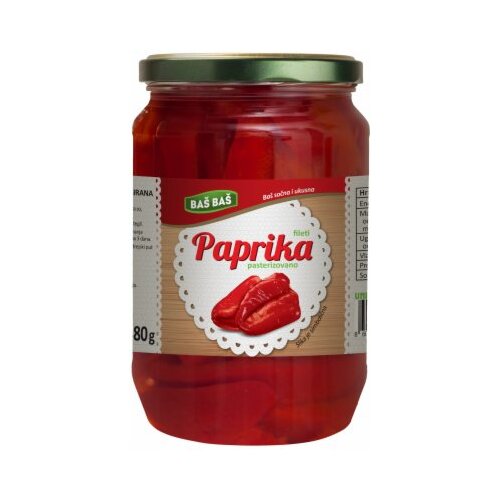 Ba&amp;scaron; Ba&amp;scaron; PAPRIKA FILETI BARENA 700G Slike