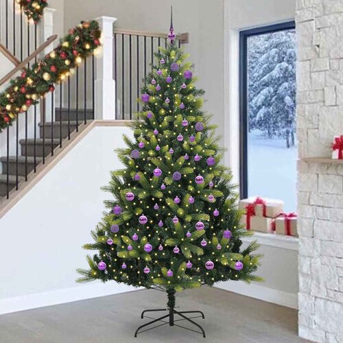  Umjetno savitljivo božićno drvce s 300 LED dioda Zelena 240 cm Cijene