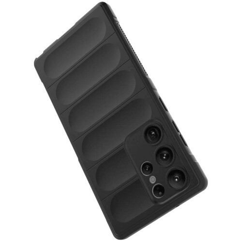 Wave silikonski ovitek za Samsung Galaxy S23 Ultra 5G - črn Slike