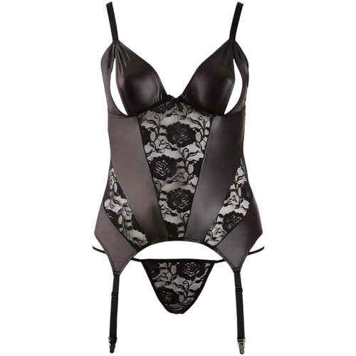 Cottelli - Ženska majica s cvjetnim motivima za veće veličine (crna) - XXL Cene