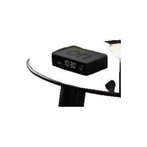 Lexon Ure Radio-r&amp;eacute;veil Flip Premium design minimaliste Črna Slike