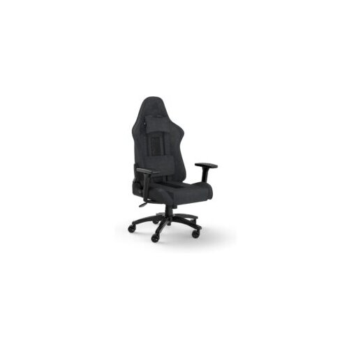 Corsair TC100 Gaming ChairRelaxed, Fabric Black/Grey120kg Slike