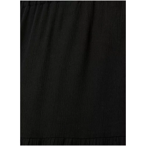 Koton Women's Normal Waist Black Midi Skirt 3sak70001uw