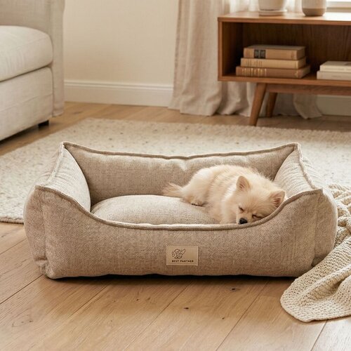 Paws &amp;amp; Whiskers Krevet za kućne ljubimce, Bež Slike