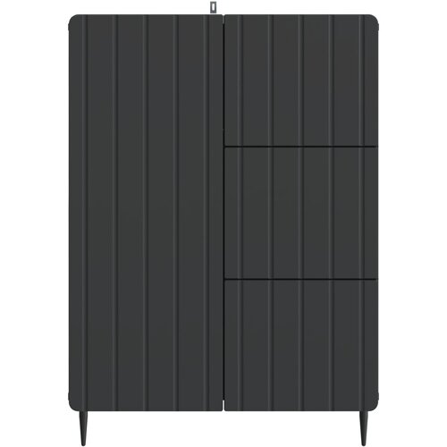  Kreveta s ladicama Crna 66 x 34,5 x 91,5 cm Konstruirano drvo Slike