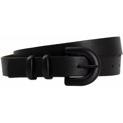 Fashion Hunters Black belt with decorative buckle OCH BELLA