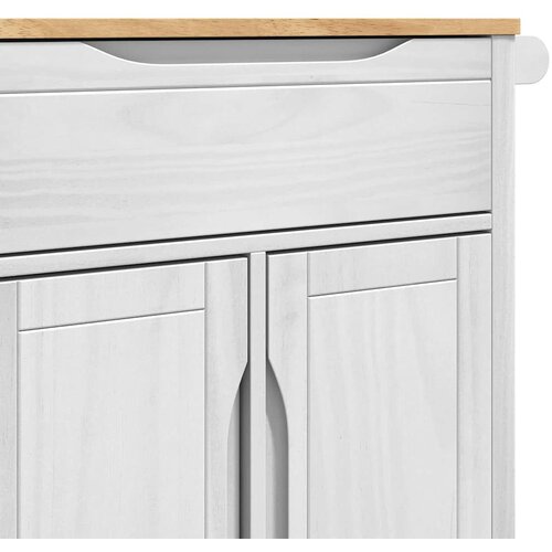  Kuhinjski kolica FLORO Bijelo 72,5 x 45 x 80 cm Slike