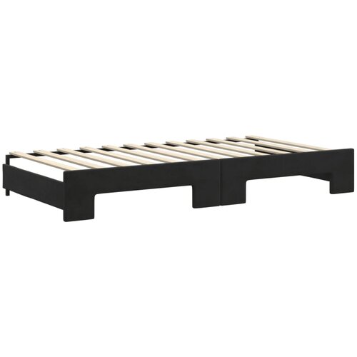  Dnevni krevet na razvlačenje s madracima crni 100x200 cm bar&amp;scaron;un Slike