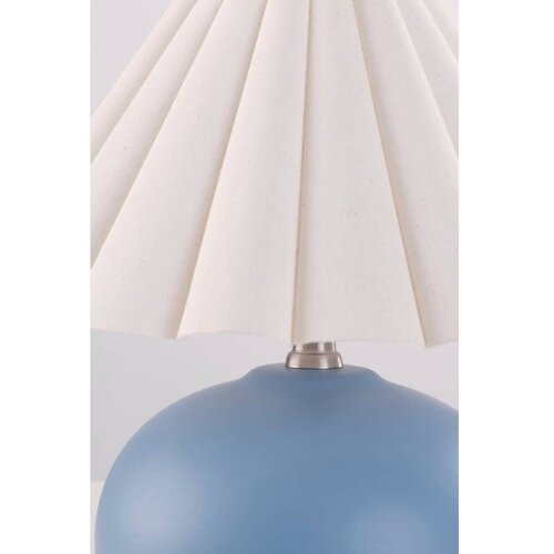 Jotex Bela/modra keramična namizna svetilka (vi&amp;scaron;ina 34 cm) Crasso &amp;ndash; Slike