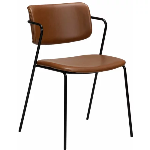 DAN-FORM Denmark Smeđa stolica s imitacijom kože Zed