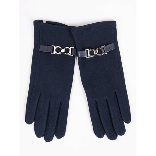 Yoclub Woman's Women's Gloves RES-0095K-195C Navy Blue Slike