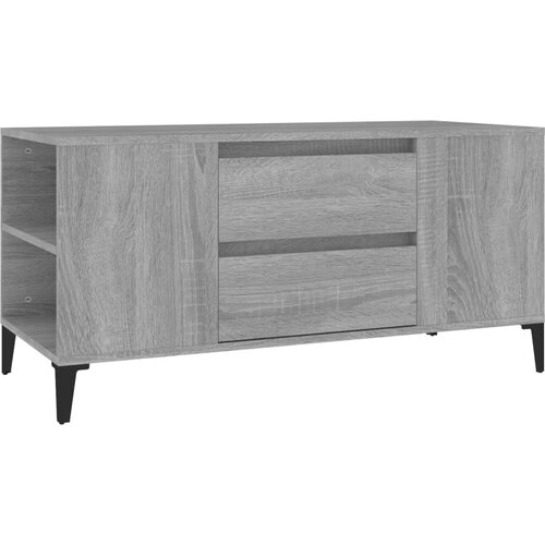 Maison Chic TV omarica - TV enota - Televizijska omarica siva sonoma 102x44,5x50 cm inženirski les, (21701034) Slike