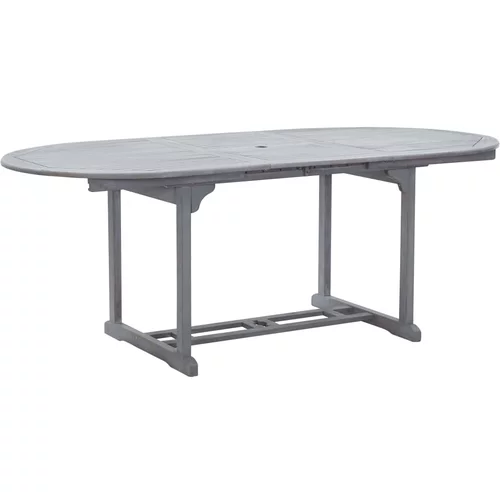  Vrtni stol sivi 200 x 100 x 74 cm od masivnog bagremovog drva